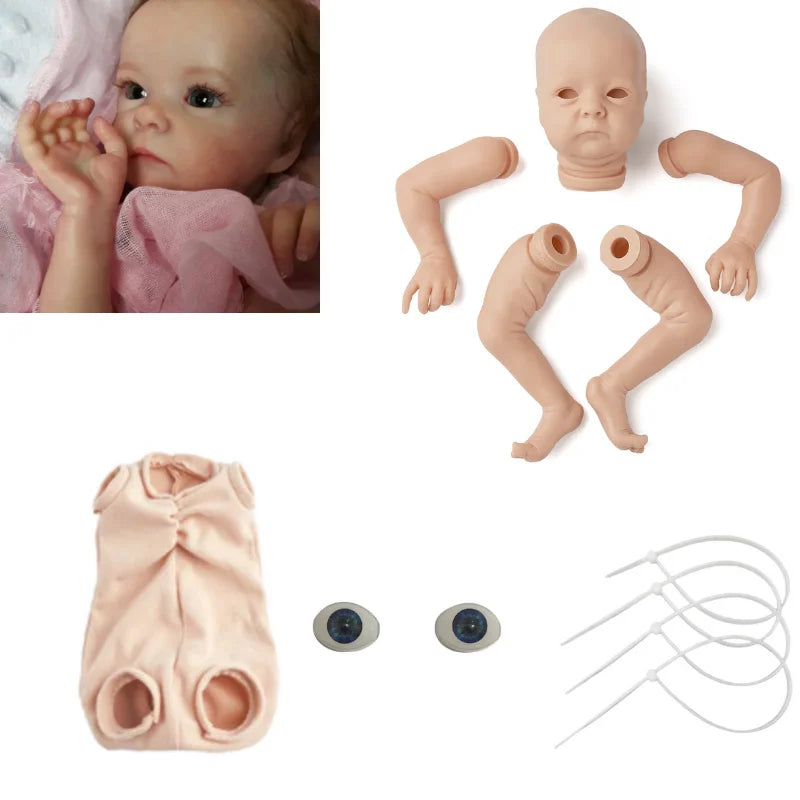 Bebe Reborn Kit Tink Vinyl Unpainted Unfinished Blank Reborn Doll Parts 16 Inches DIY Blank Kits DIY Blank Reborn Kit