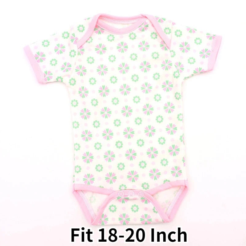 Doll Clothes for 18-22Inch Reborn Doll 45-55Cm Reborn Baby Toddler Doll Retooling Clothes Accessories Cute Dress