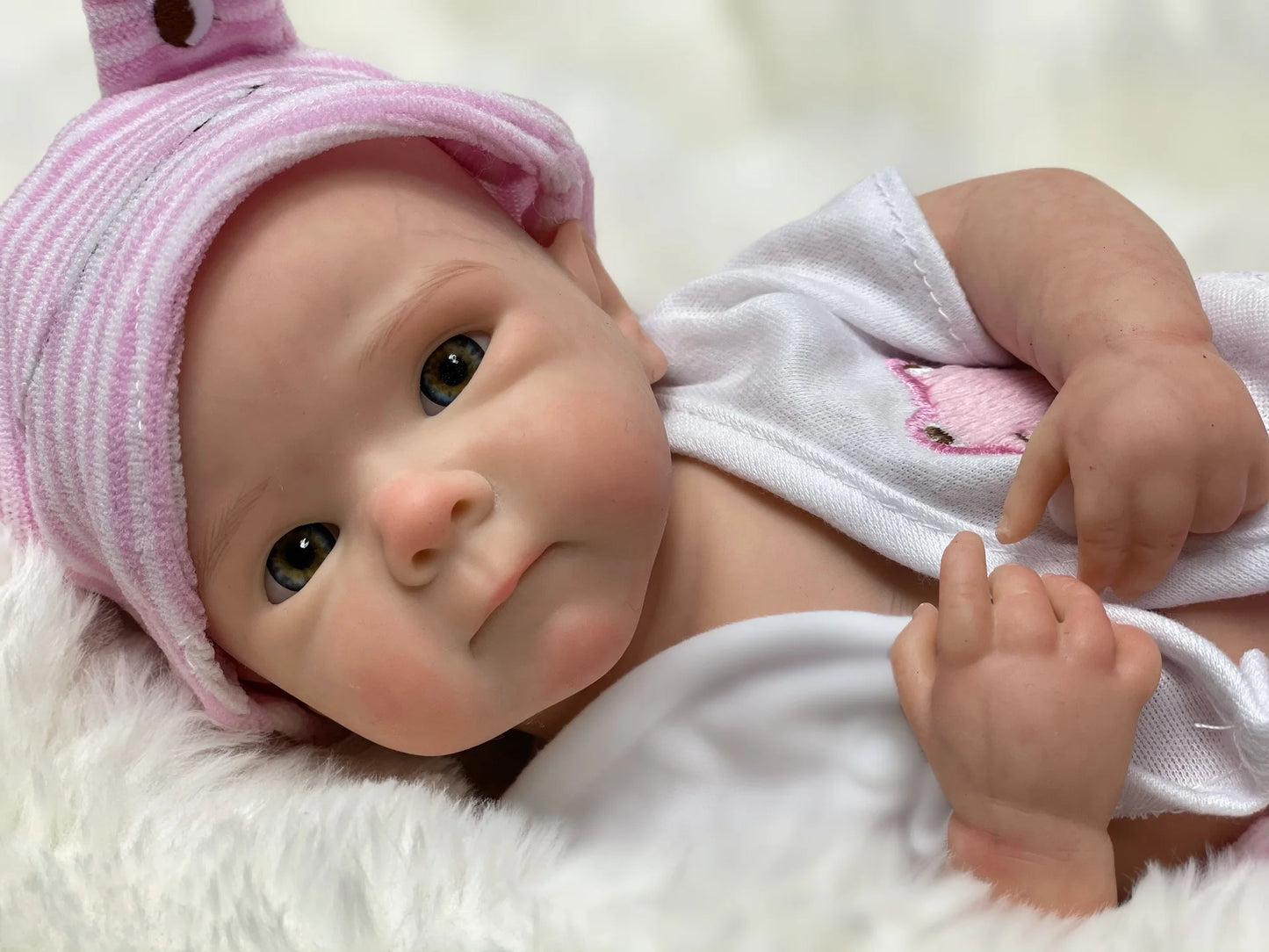 13Inch Waterproof Full Silicone Bettie Bebe Reborn Girl with Painted Skin Newborn Baby Doll Lifelike Muñeca Reborn for Kids Gift
