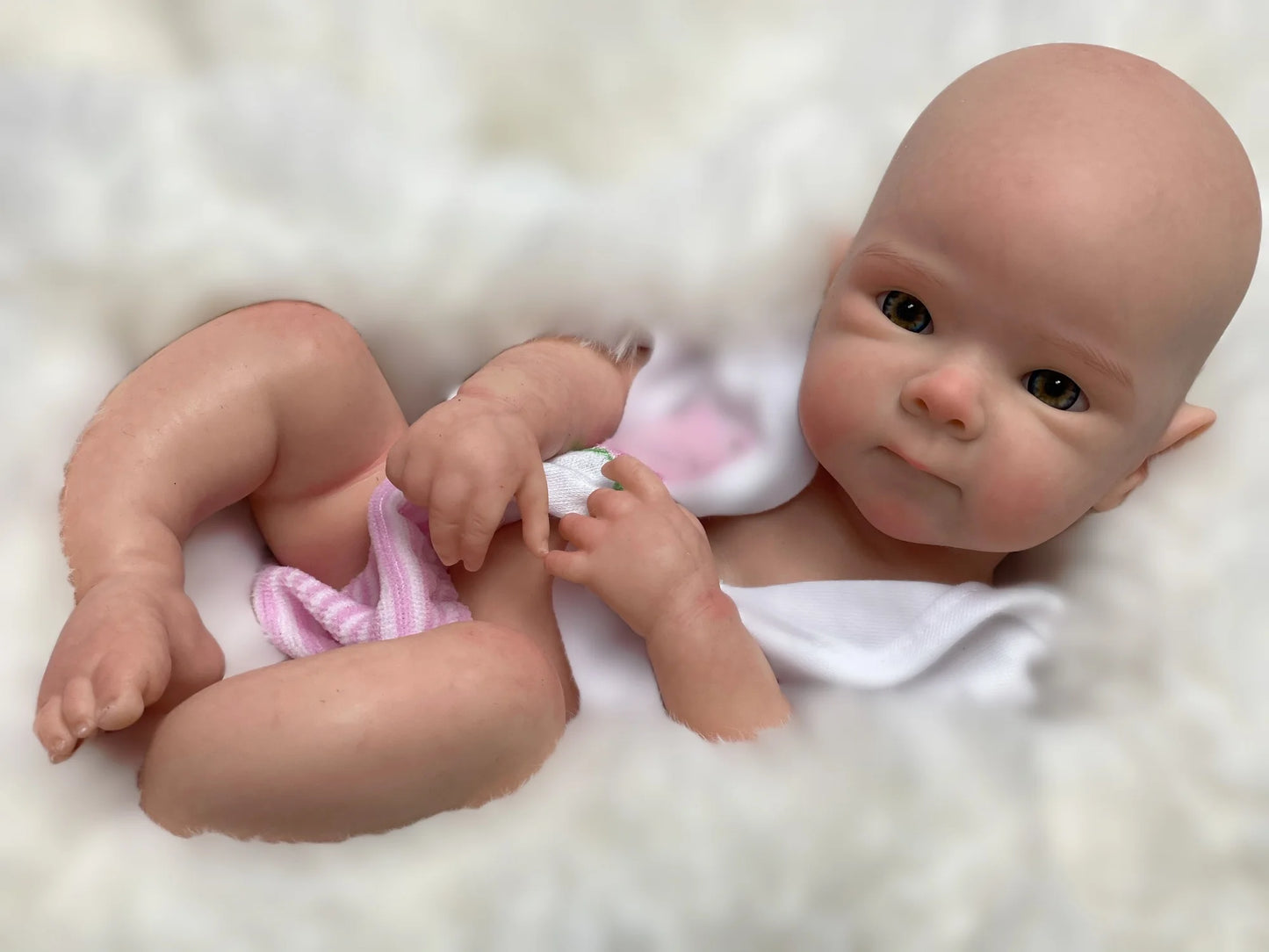 13Inch Waterproof Full Silicone Bettie Bebe Reborn Girl with Painted Skin Newborn Baby Doll Lifelike Muñeca Reborn for Kids Gift