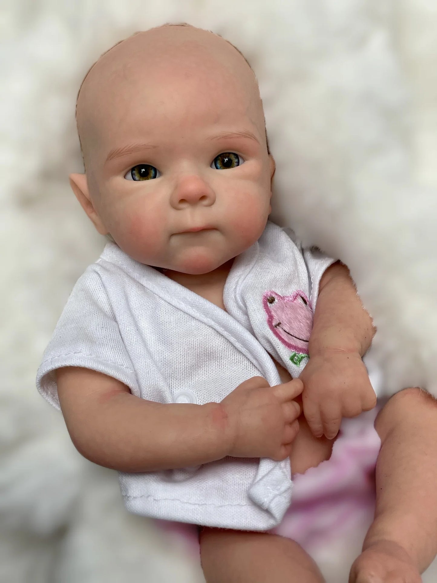 13Inch Waterproof Full Silicone Bettie Bebe Reborn Girl with Painted Skin Newborn Baby Doll Lifelike Muñeca Reborn for Kids Gift