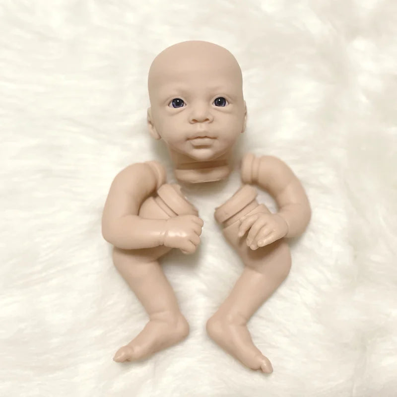 Mini 15 Inch Reborn Vinyl Doll Kit Leighton Rose Unfinished Doll Kit with Full Limbs Bebe Reborn Blank Kit Unpainted Reborn Kit
