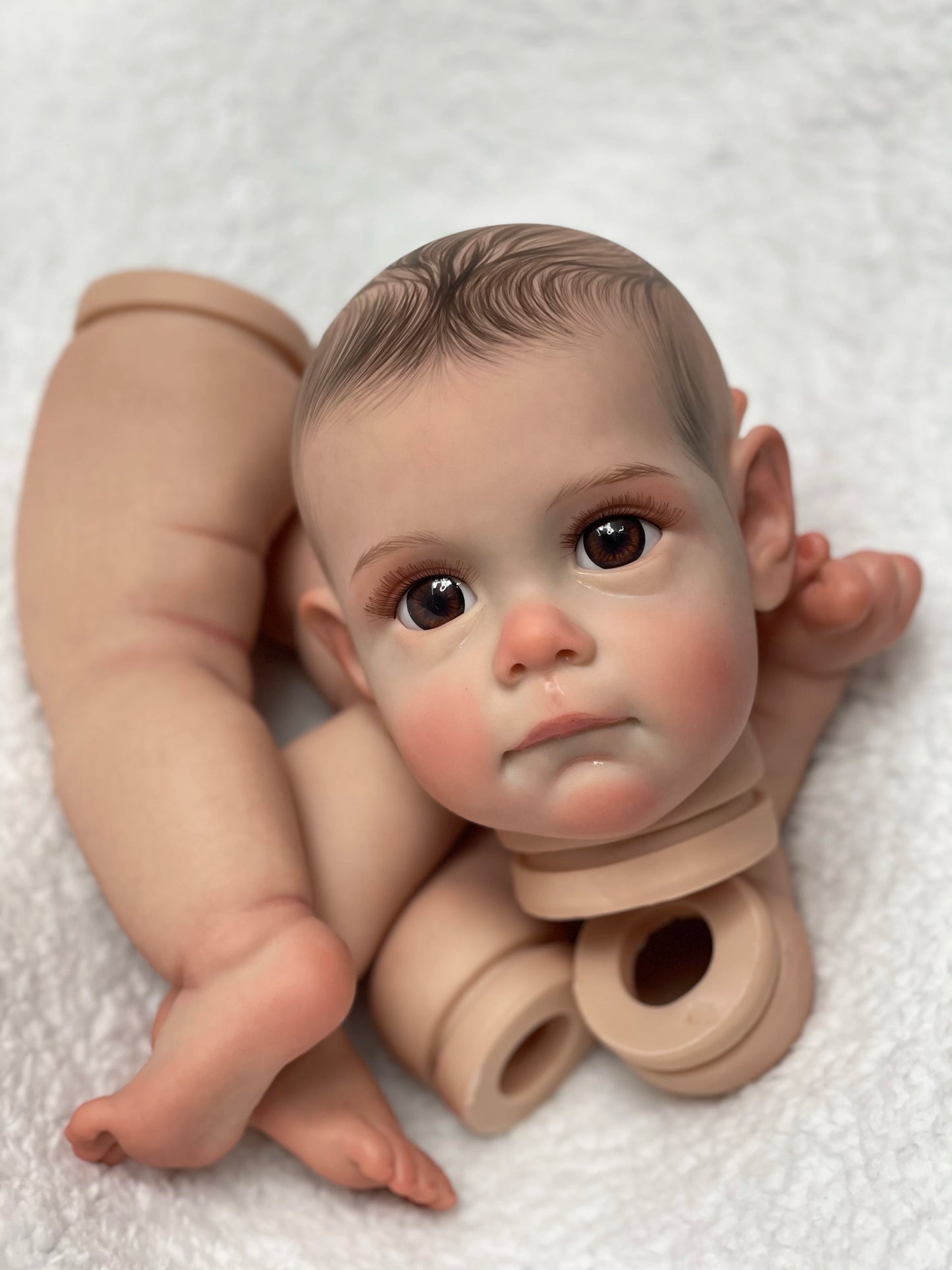 22 Inch Kit Reborn Painted Reborn Kits Maggie Bebe Reborn Doll DIY Painted Lifelike Unfinished Doll