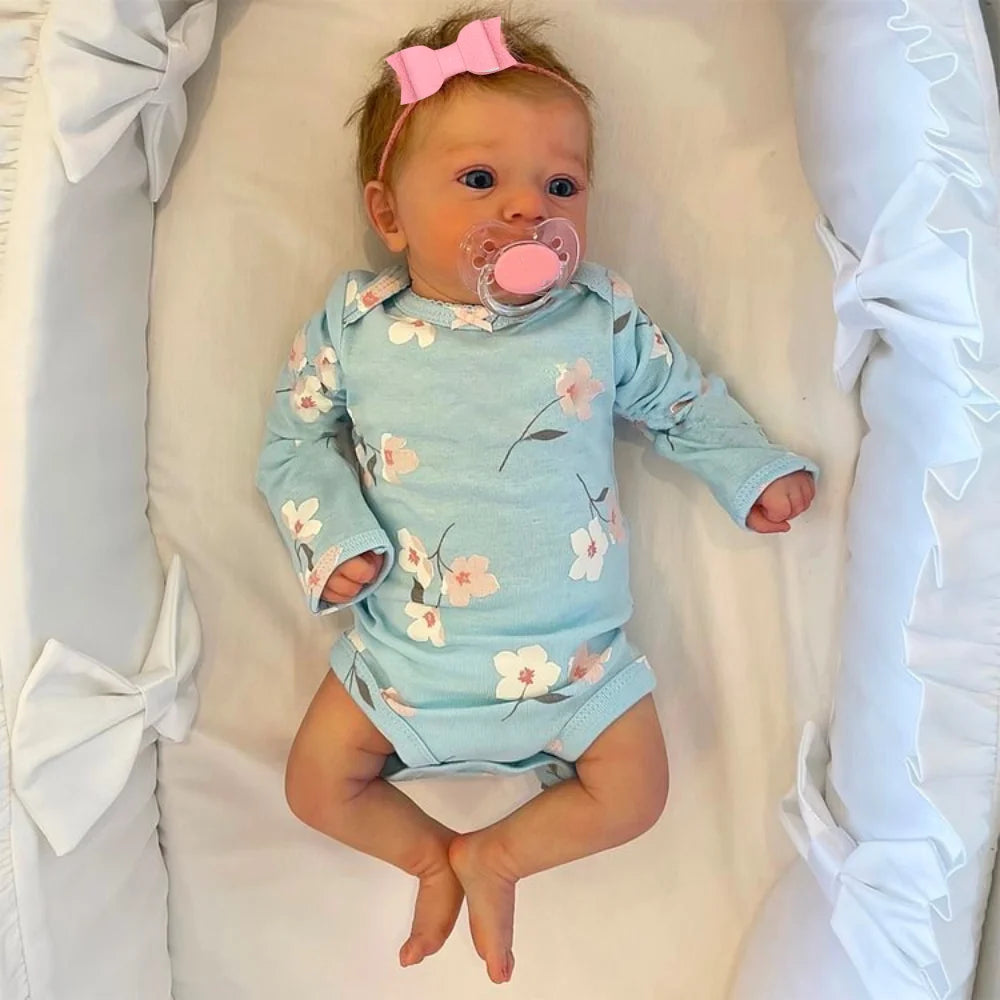 18 Inches Finished Reborn Baby Dolls Felicia Realistic Lifelike Adorable Newborn Girl Best Birthday Christmas Gift Toy