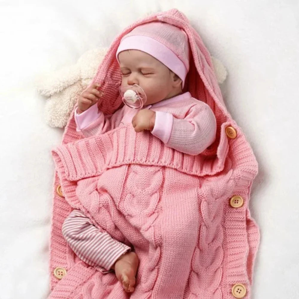 20 Inch Lifelike Painted Reborn Baby Dolls Loulou 3D Skin Lifelike Baby Girl Vinyl Newborn Dolls Toy Figure Christmas Gift