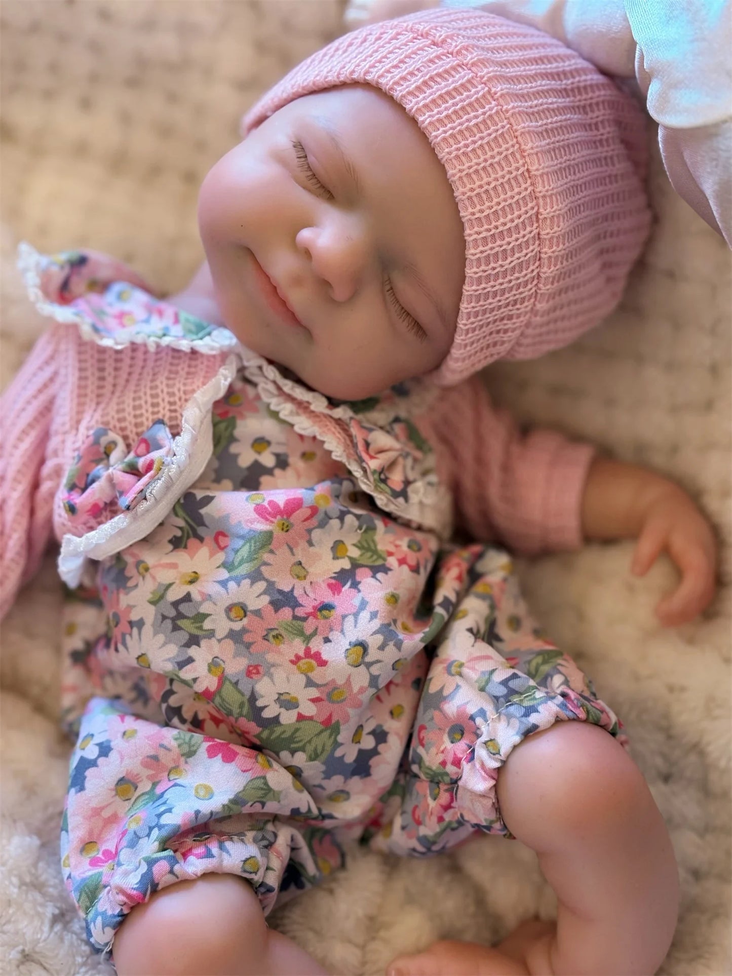 Open Mouth 33Cm Pascale Full Body Silicone Reborn Girl Doll with Painted Skin Washable Soft Touch Newborn Girl Silicone Doll
