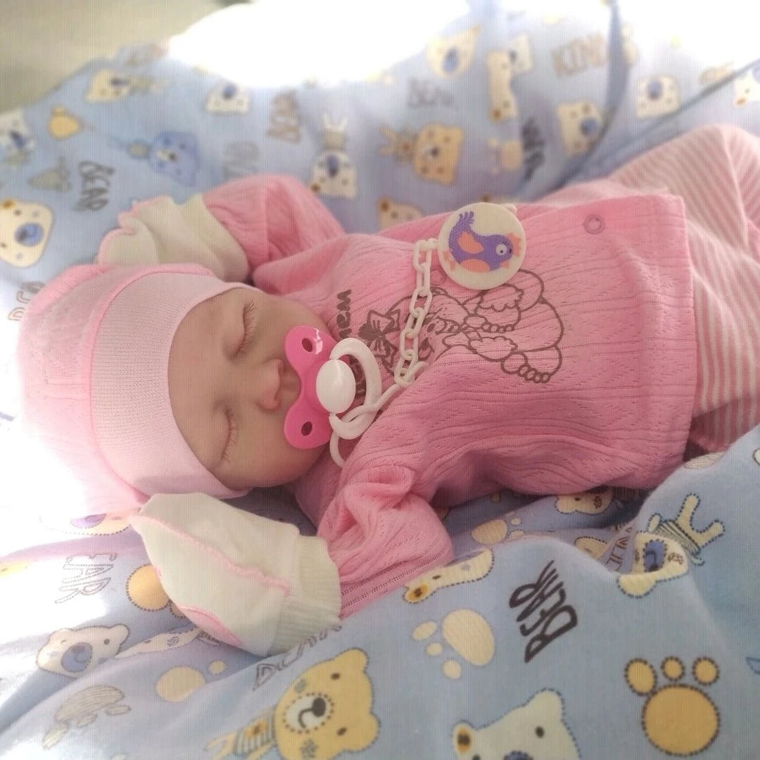 20 Inch Lifelike Painted Reborn Baby Dolls Loulou 3D Skin Lifelike Baby Girl Vinyl Newborn Dolls Toy Figure Christmas Gift