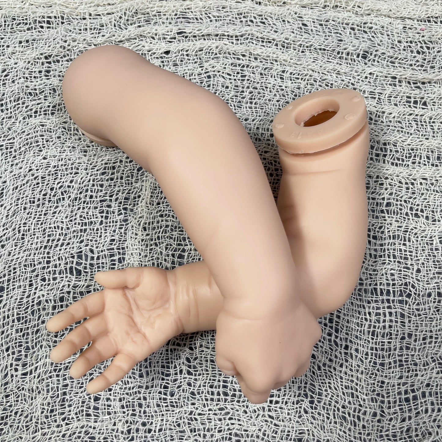 New Arrivals 17 Inch Reborn Kit Blossom with Engraved Name and COA Reborn Baby Vinyl Doll Kit Unpainted Doll Parts DIY Doll Mold