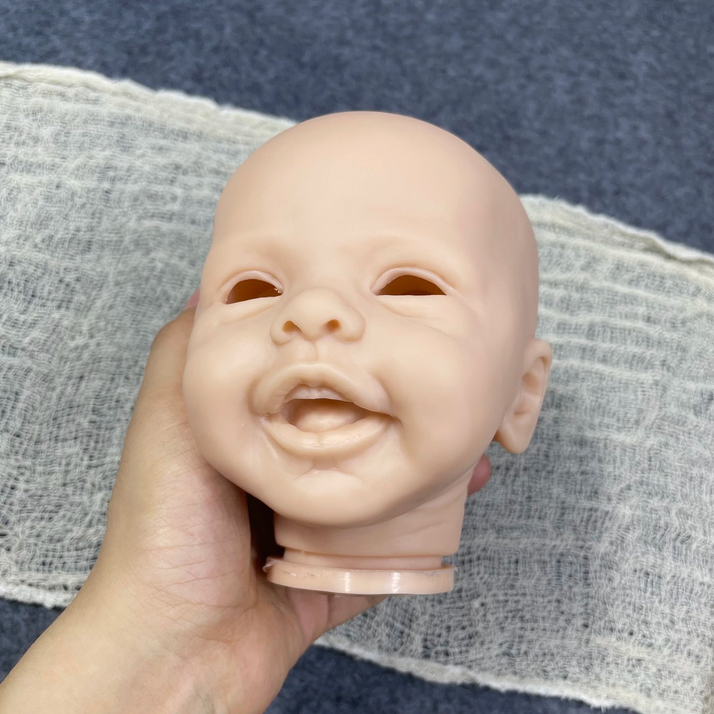 New Arrivals 17 Inch Reborn Kit Blossom with Engraved Name and COA Reborn Baby Vinyl Doll Kit Unpainted Doll Parts DIY Doll Mold