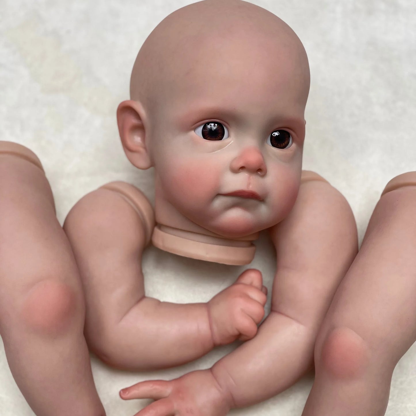 22 Inch Kit Reborn Painted Reborn Kits Maggie Bebe Reborn Doll DIY Painted Lifelike Unfinished Doll