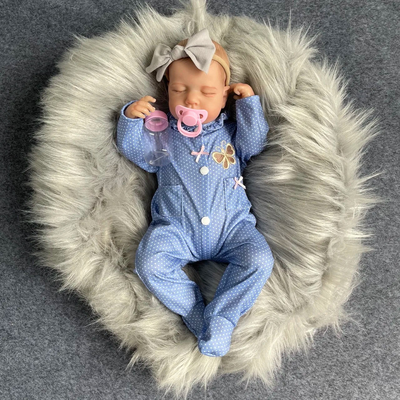 20 Inches Loulou Bebe Reborn Dolls 3D Skin Realistic Baby Alive Lifelike Newborn Handmade Vinyl Doll Kids Girls Gift