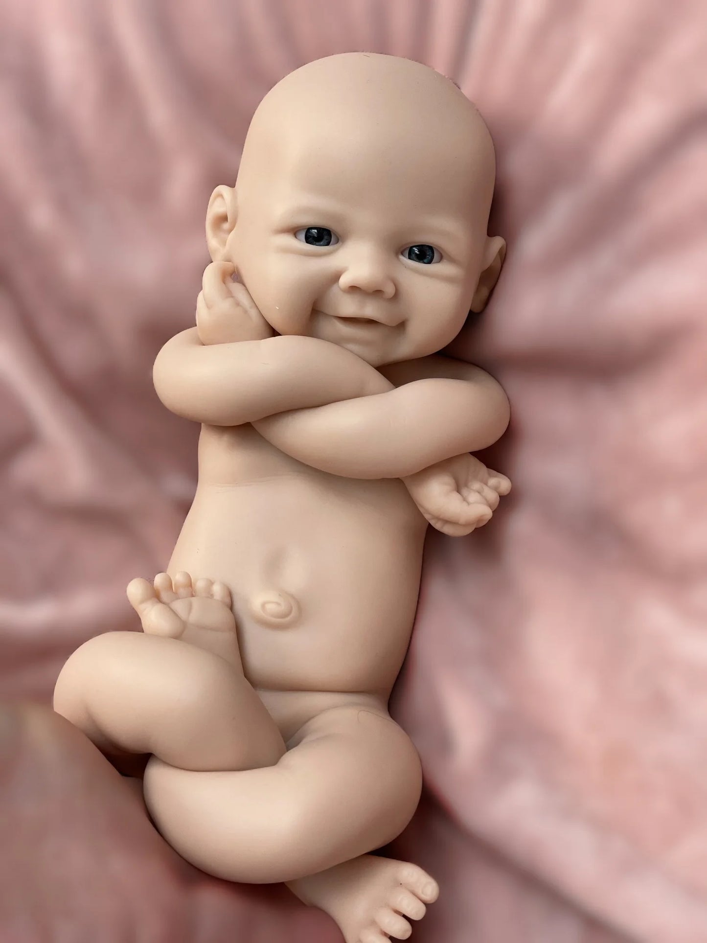 33Cm Cuddly Vivienne Solid Silicone Bebe Reborn Girl Handamde Soft Touch Feeling Muñecas Reborn Bebe Reborn Corpo De Silicone