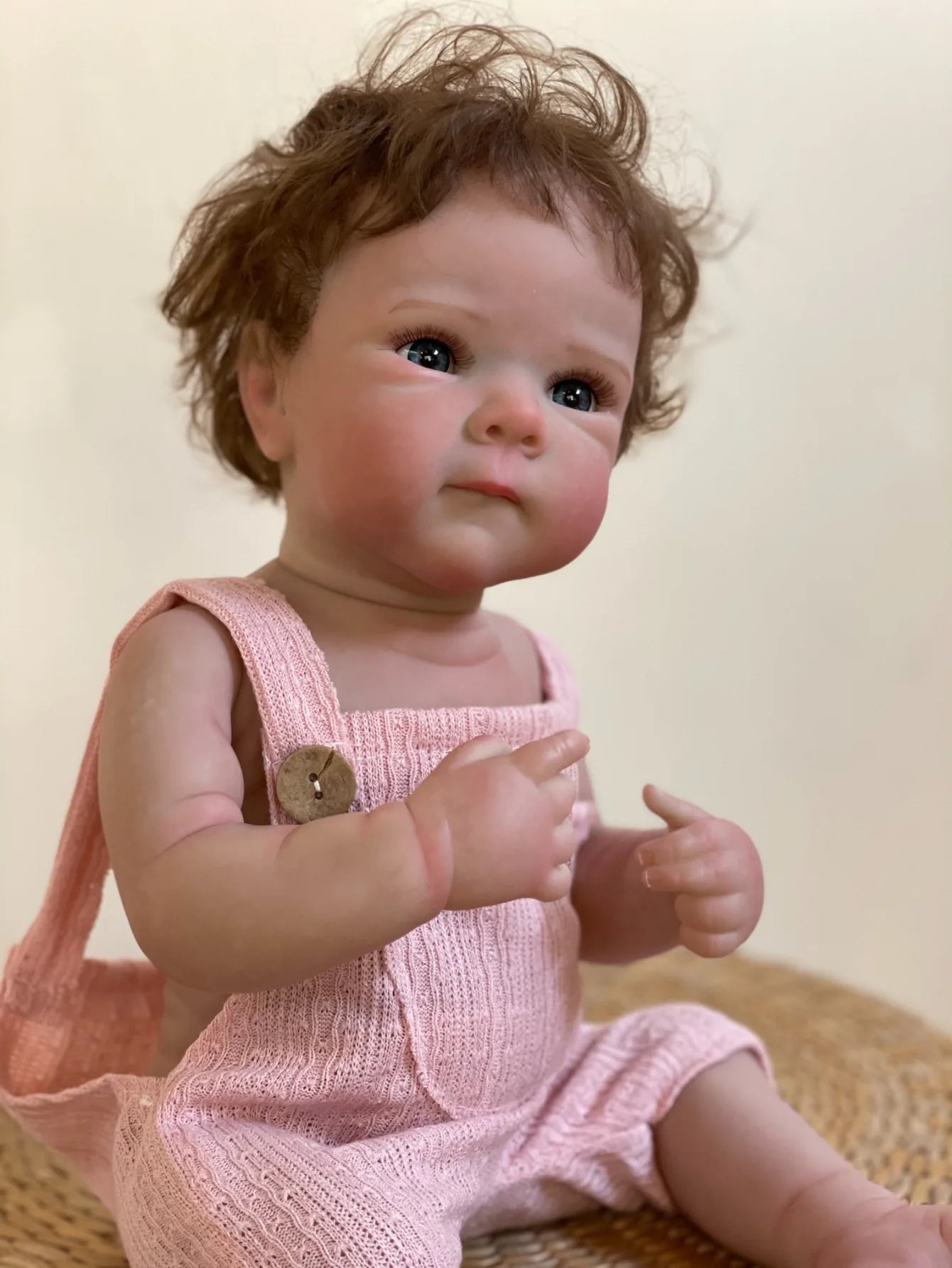 18 Inch Lifelike Bebe Bettie Girl Full Silicone Vinyl 3D Painted Newborn Baby Doll for Children Birthday Gifts