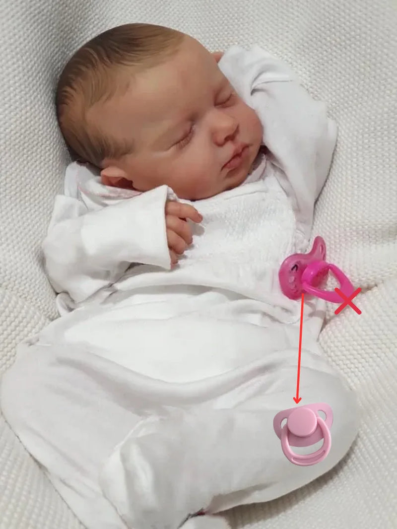 19Inch Finished Reborn Baby Dolls Loulou Already Painted Silicone Vinyl Cloth Surprise Toys Figure for Girls Christmas Gift