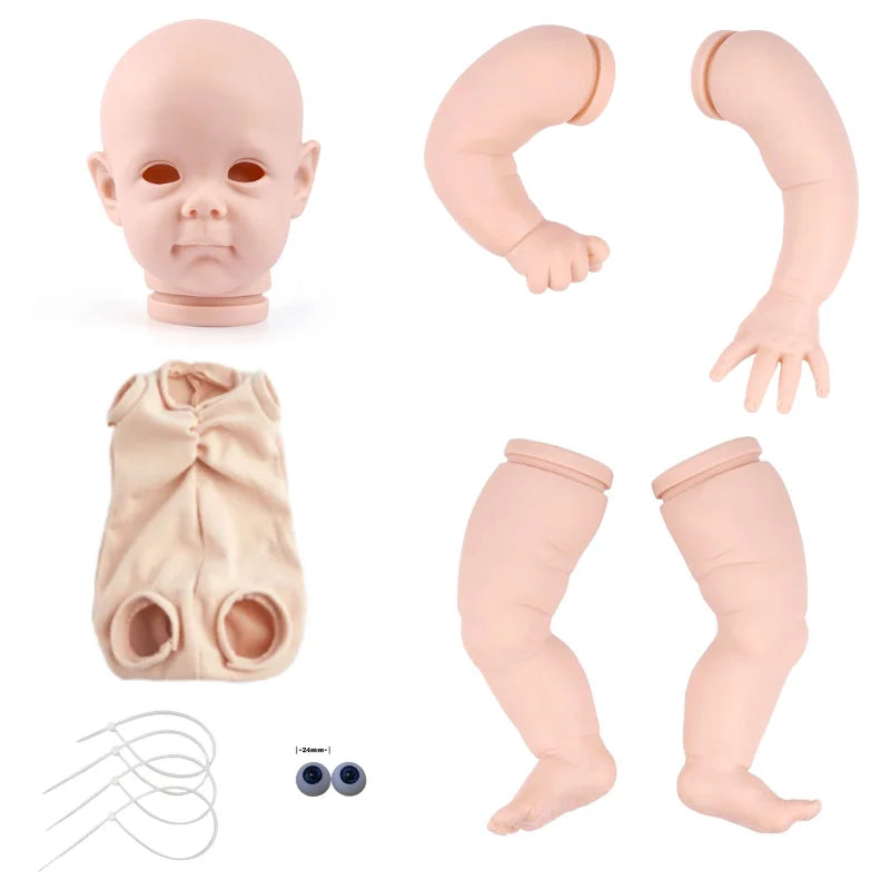 22Inch Bebe Reborn Kit Maggi Truly Baby Vinyl Gentle Touch Unpainted Unassembled Blank Parts DIY Baby Molds for Girl Maggie