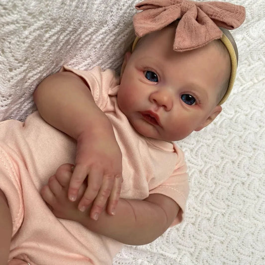 Finished Reborn Doll Meadow Full Silicone Vinyl Newborn Toy for Kids Gifts Boneca Renascida Brinquedo Bebe Para Crianças Menina