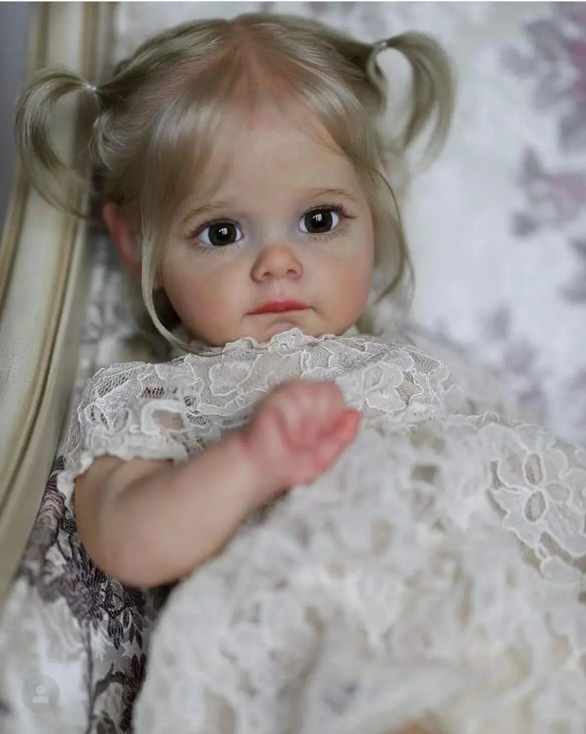 60CM Maggie Handmade High Quality Soft Vinyl Silicone Reborn Toddler Detailed Lifelike Hand-Rooted Hair Collectible Art Doll