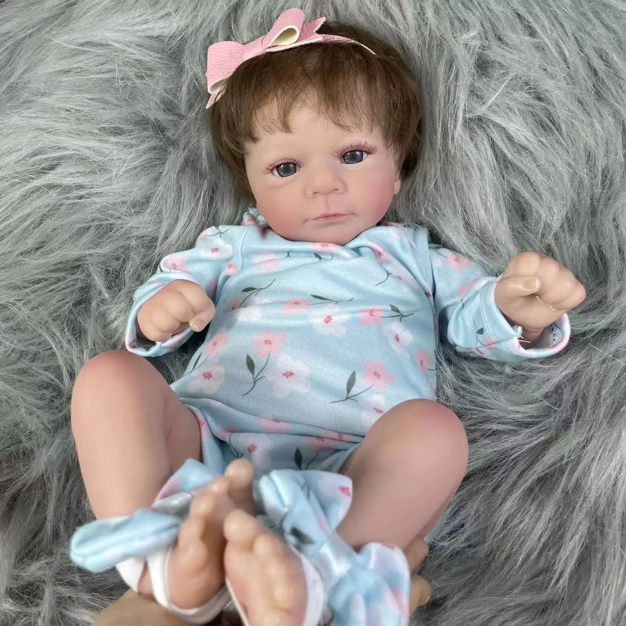 18 Inches Finished Reborn Baby Dolls Felicia Realistic Lifelike Adorable Newborn Girl Best Birthday Christmas Gift Toy
