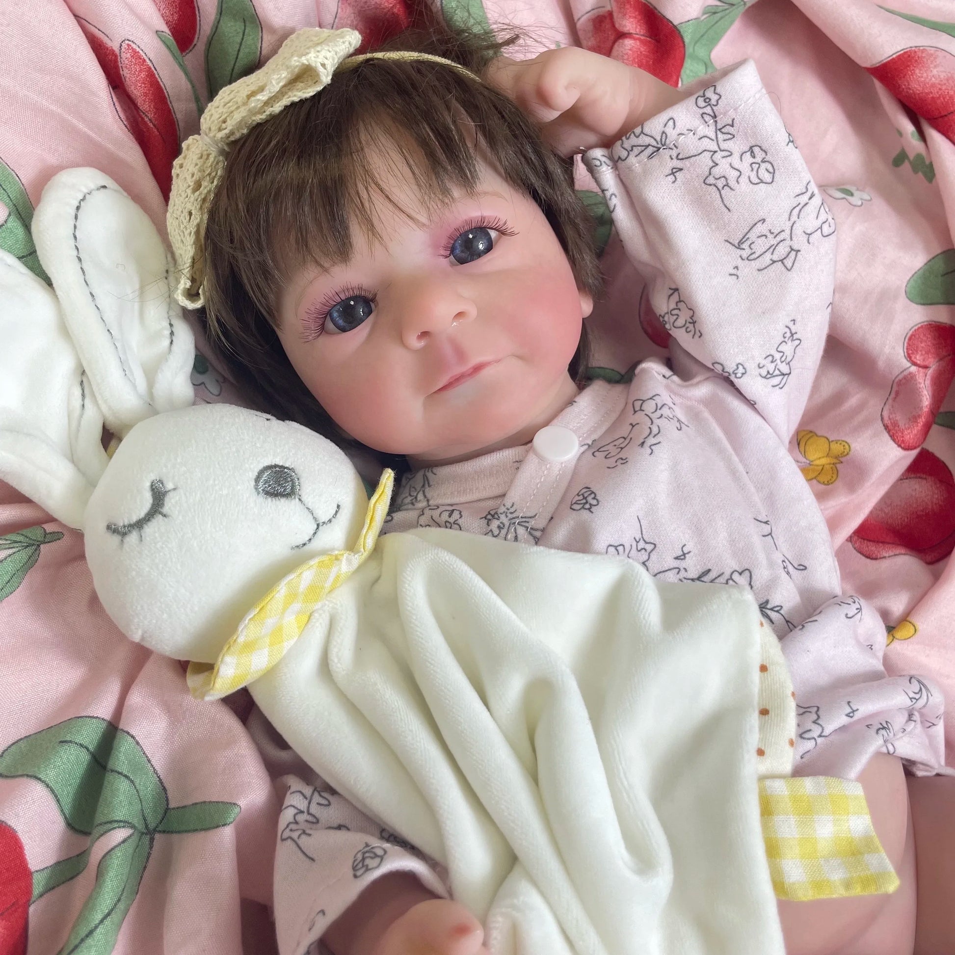 17-18Inch Finished Reborn Dolls Felicia Silicone Vinyl or Cloth Doll Lifelike Adorable Newborn Girl Best Christmas Gift