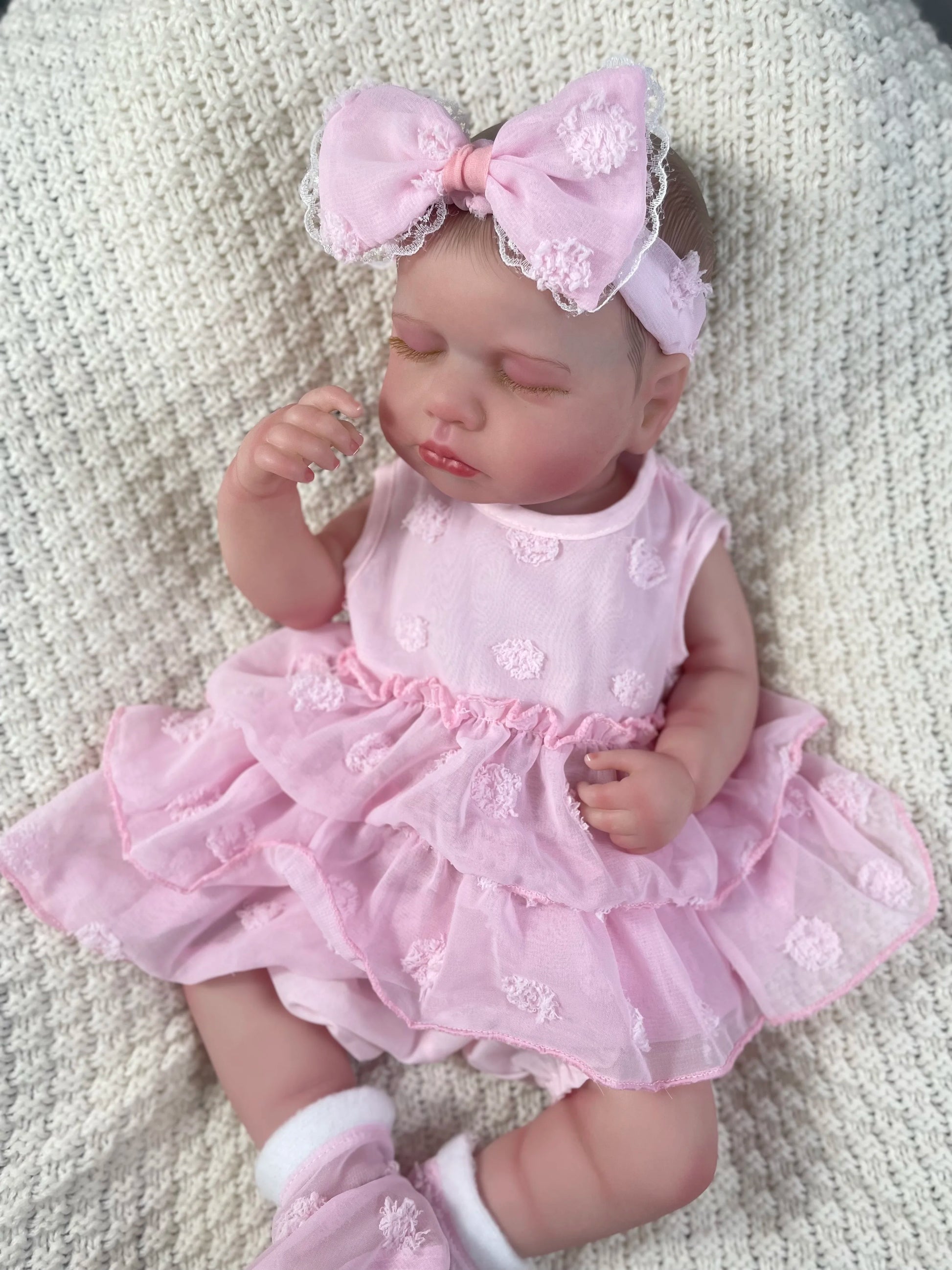 20 Inch Full Body Silicone Vinyl Reborn Loulou Girl Washable Reborn Baby Doll Adorable Reborn Toys Birthday Christmas Gift