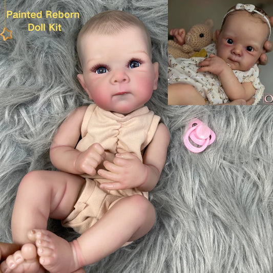 18 inch Reborn Doll Kit – Bettie, Painted Vinyl with Eyelashes, DIY Unassembled