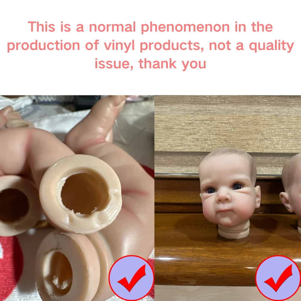 18 inch Reborn Doll Kit – Bettie, Painted Vinyl with Eyelashes, DIY Unassembled