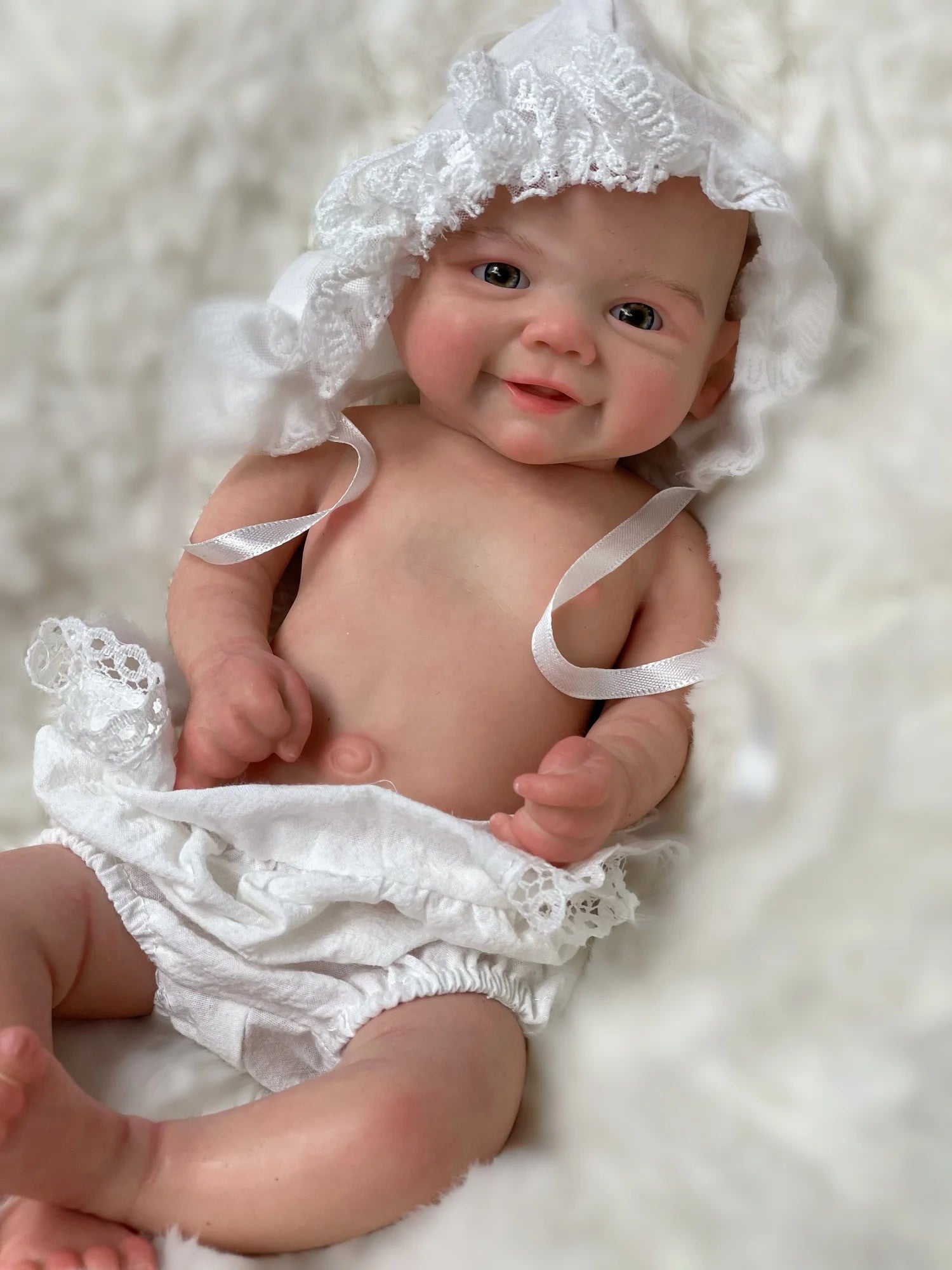 33Cm Cuddly Vivienne Solid Silicone Bebe Reborn Girl Handamde Soft Touch Feeling Muñecas Reborn Bebe Reborn Corpo De Silicone