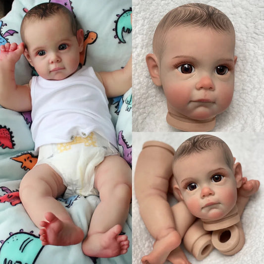 22 Inch Kit Reborn Painted Reborn Kits Maggie Bebe Reborn Doll DIY Painted Lifelike Unfinished Doll