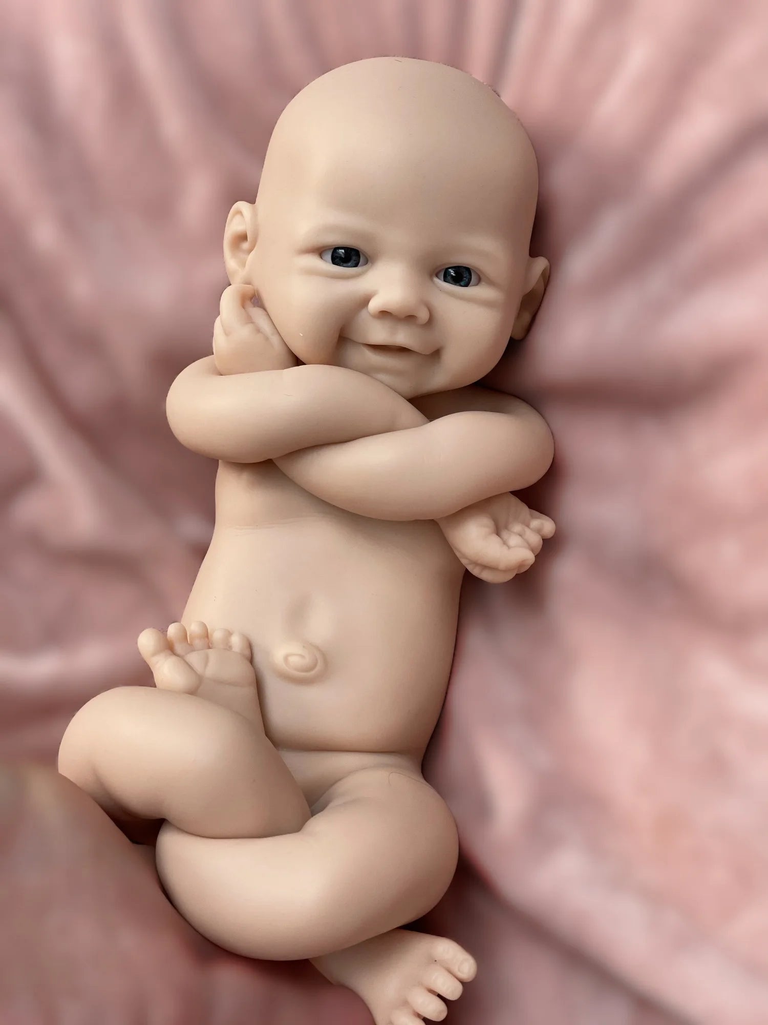 33Cm Cuddly Vivienne Solid Silicone Bebe Reborn Girl Handamde Soft Touch Feeling Muñecas Reborn Bebe Reborn Corpo De Silicone