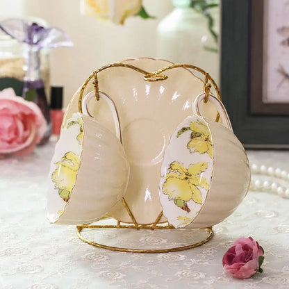 Porcelain Tea Set, Pink, 200ml, English Afternoon Tea Cup