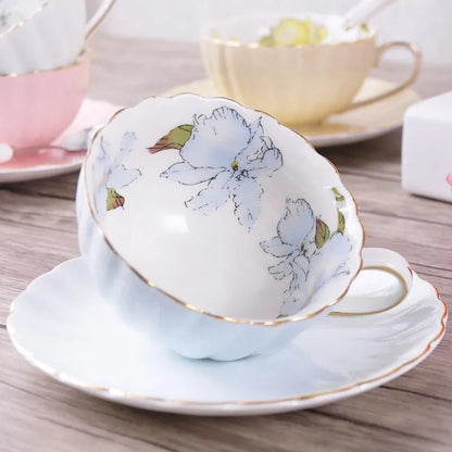 Porcelain Tea Set, Pink, 200ml, English Afternoon Tea Cup